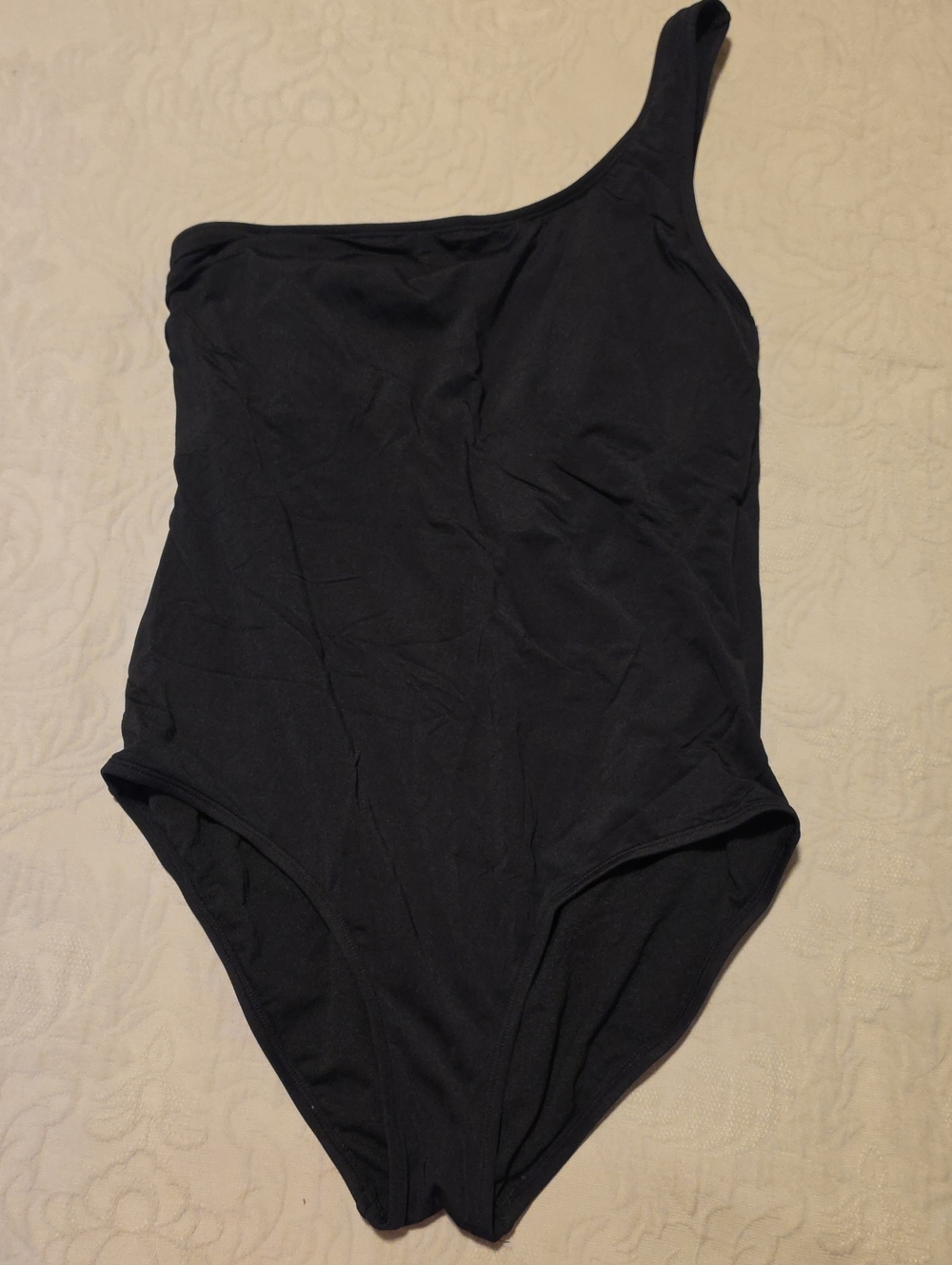 Jantzen One-Shoulder Black One-Piece Swimsuit
